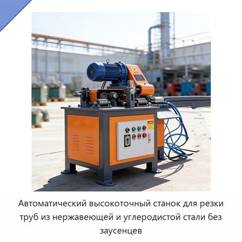 Автоматический высокоточный станок для резки труб из нержавеющей и углеродистой стали без заусенцев