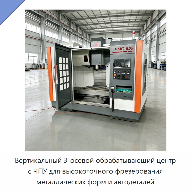 Вертикальный 3-осевой обрабатывающий центр с ЧПУ для высокоточного фрезерования металлических форм и автодеталей — Обрабатывающие центры и комплектующие