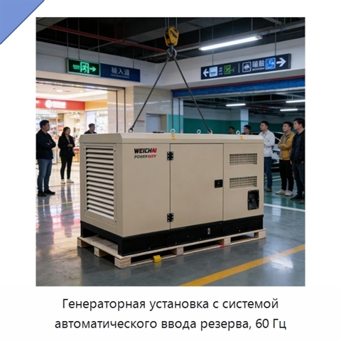 Генераторная установка с системой автоматического ввода резерва, 60 Гц