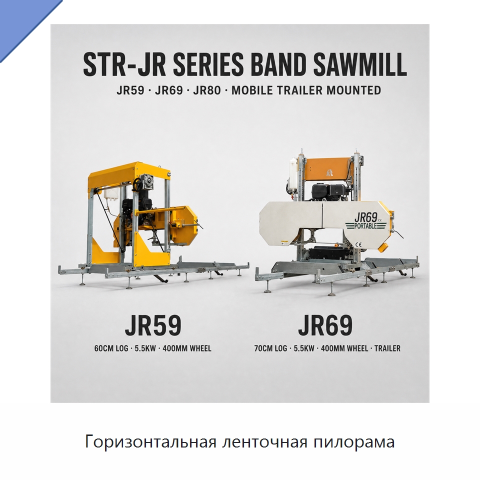 Горизонтальная ленточная пилорама — Пильные станки по дереву