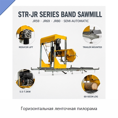 Горизонтальная ленточная пилорама