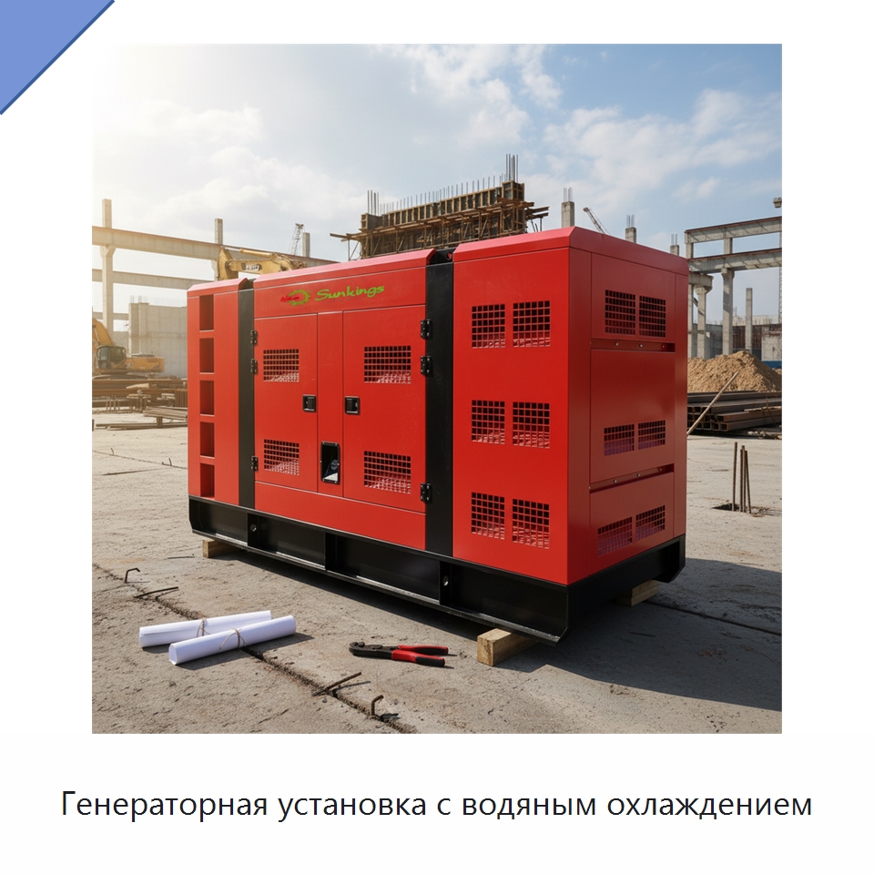 Генераторная установка с водяным охлаждением — Дизельные генераторы