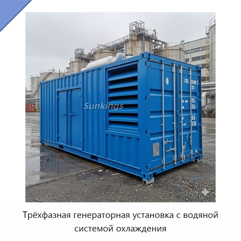 Трёхфазная генераторная установка с водяной системой охлаждения