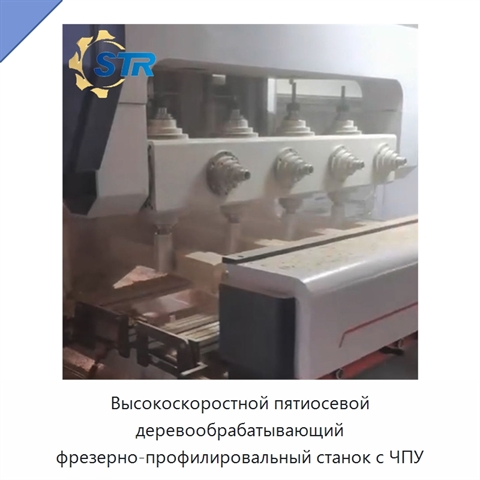 Высокоскоростной пятиосевой деревообрабатывающий фрезерно-профилировальный станок с ЧПУ