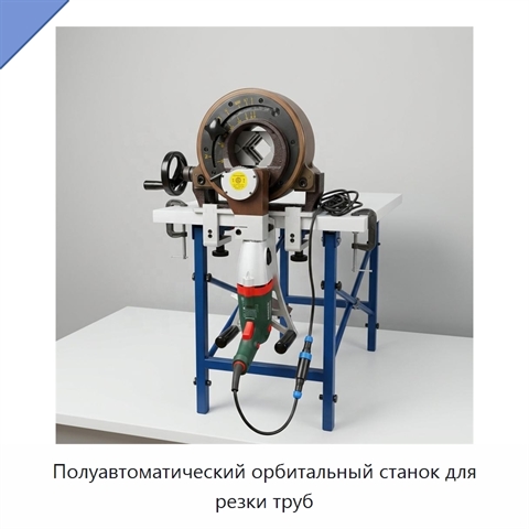Полуавтоматический орбитальный станок для резки труб