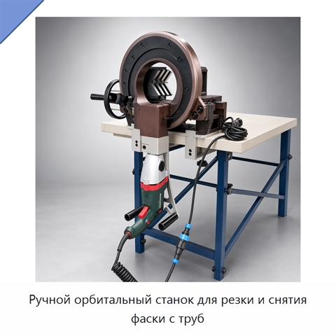 Ручной орбитальный станок для резки и снятия фаски с труб