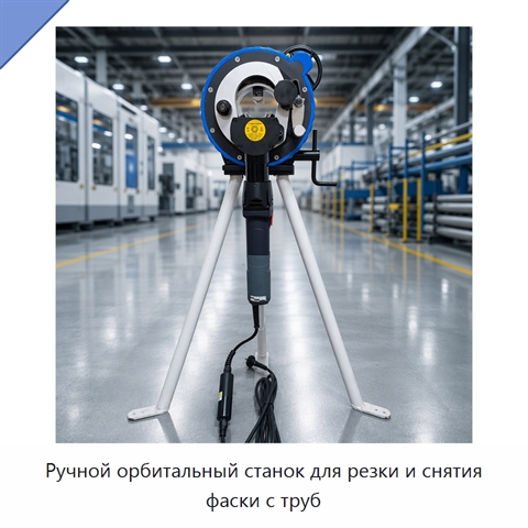Ручной орбитальный станок для резки и снятия фаски с труб