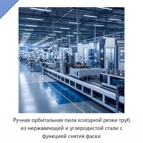 Ручная орбитальная пила холодной резки труб из нержавеющей и углеродистой стали с функцией снятия фаски