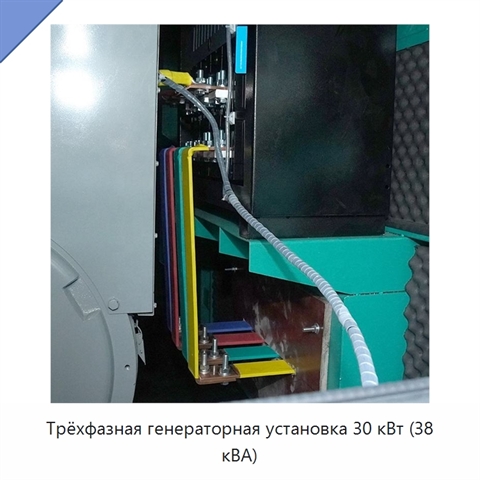 Трёхфазная генераторная установка 30 кВт (38 кВА)