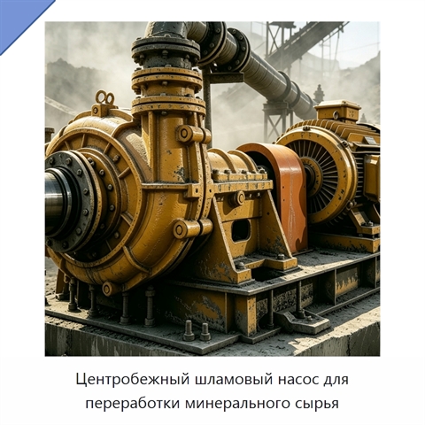 Центробежный шламовый насос для переработки минерального сырья