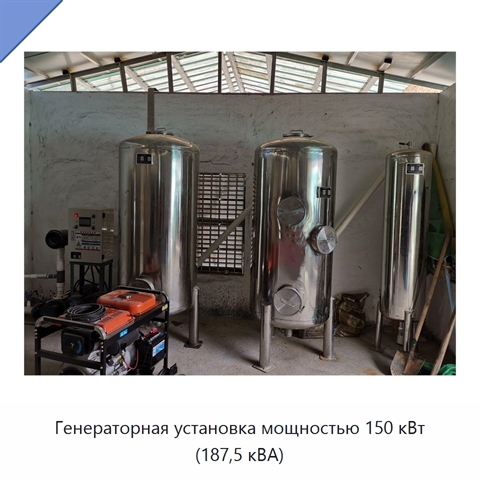 Генераторная установка мощностью 150 кВт (187,5 кВА)