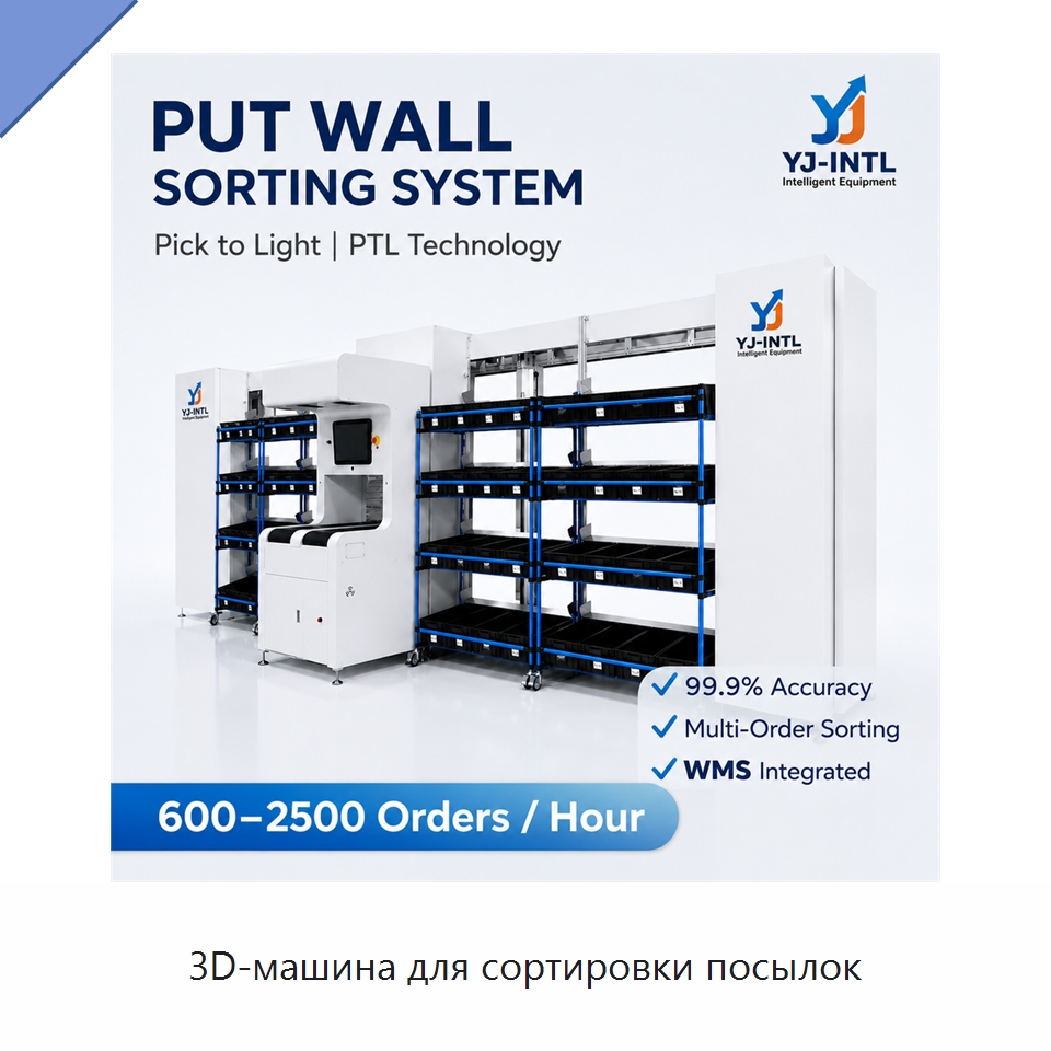 3D-машина для сортировки посылок — Сортировочный конвейер