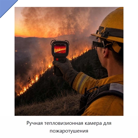 Ручная тепловизионная камера для пожаротушения