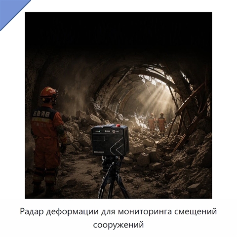 Радар деформации для мониторинга смещений сооружений