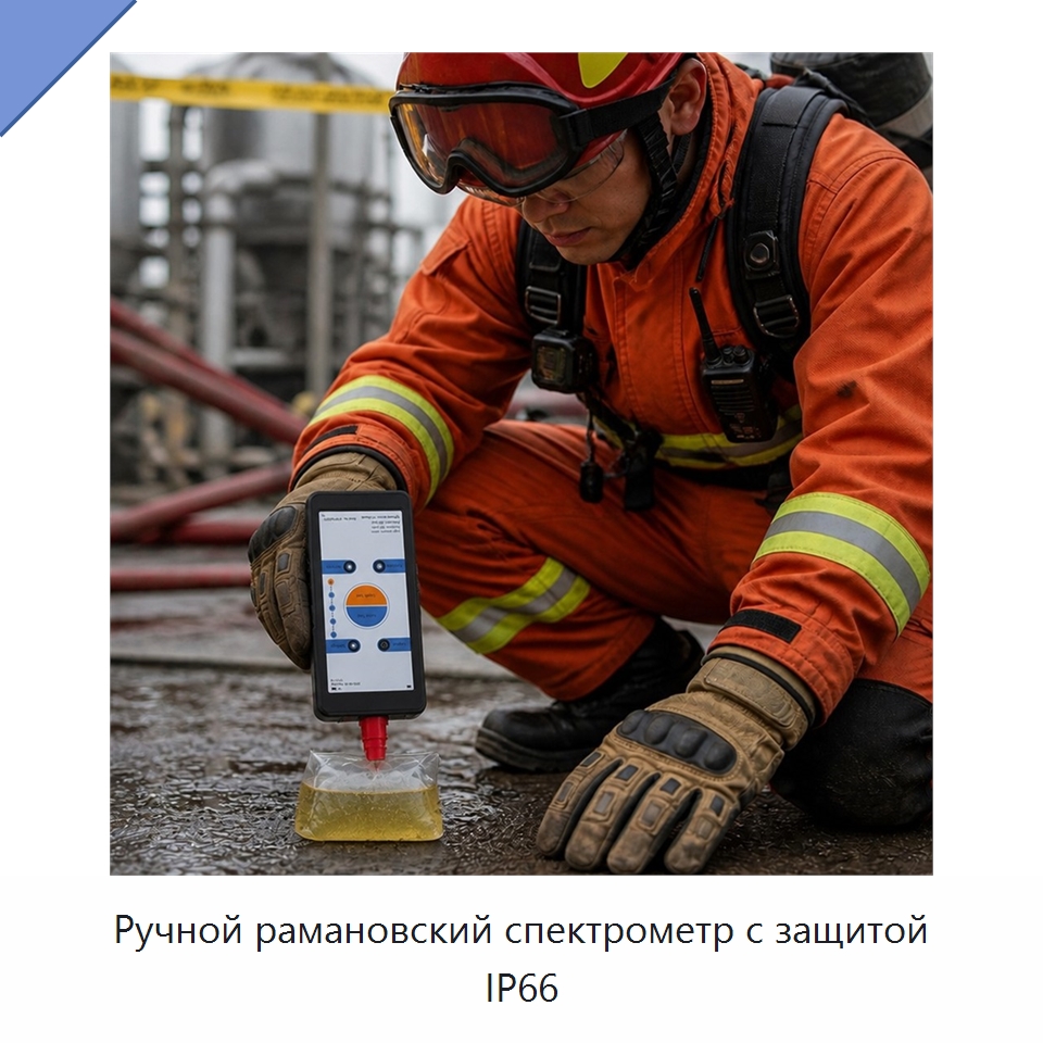 Ручной рамановский спектрометр с защитой IP66 — Испытательное оборудование