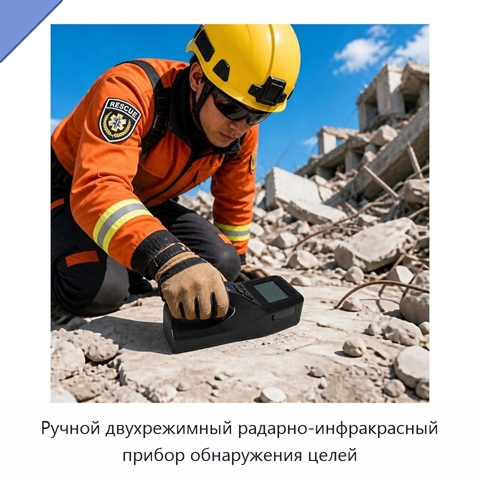 Ручной двухрежимный радарно-инфракрасный прибор обнаружения целей