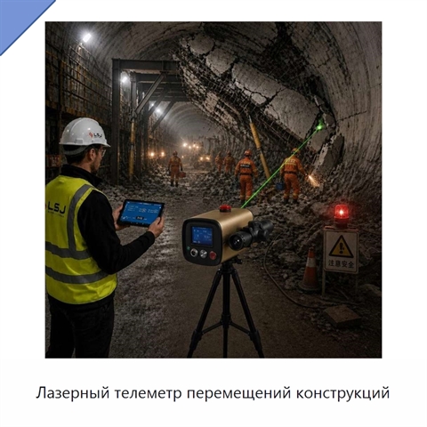 Лазерный телеметр перемещений конструкций