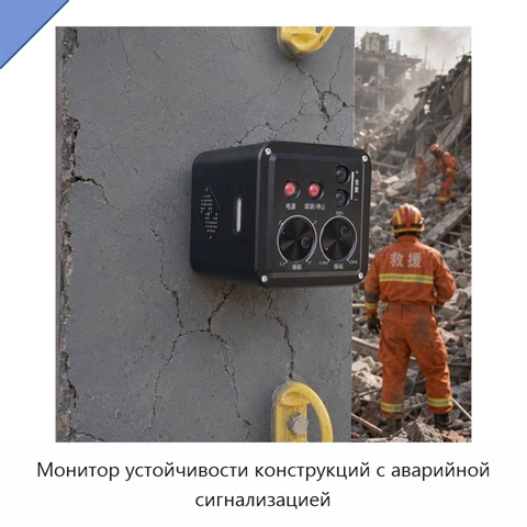 Монитор устойчивости конструкций с аварийной сигнализацией