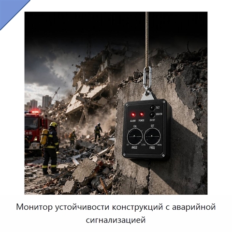Монитор устойчивости конструкций с аварийной сигнализацией