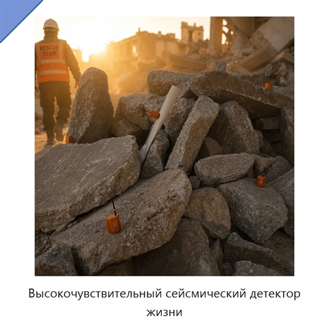Высокочувствительный сейсмический детектор жизни