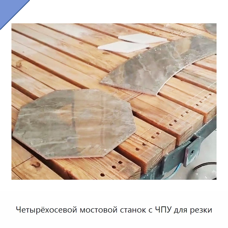 Четырёхосевой мостовой станок с ЧПУ для резки — Оборудование для обработки камня
