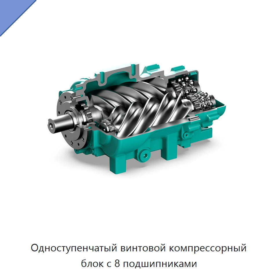 Одноступенчатый винтовой компрессорный блок с 8 подшипниками — Запчасти для промышленных компрессоров
