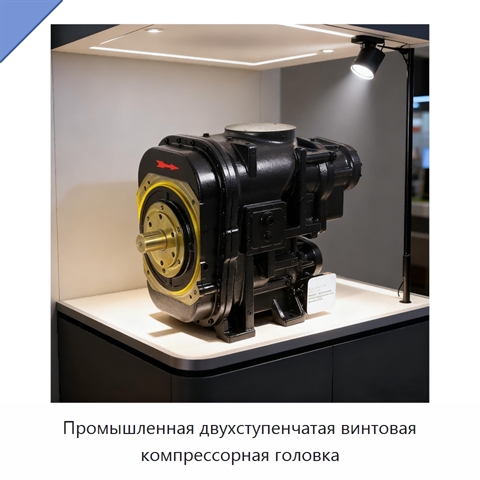 Промышленная двухступенчатая винтовая компрессорная головка
