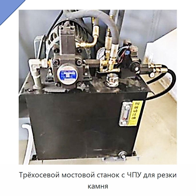 Трёхосевой мостовой станок с ЧПУ для резки камня — Оборудование для обработки камня