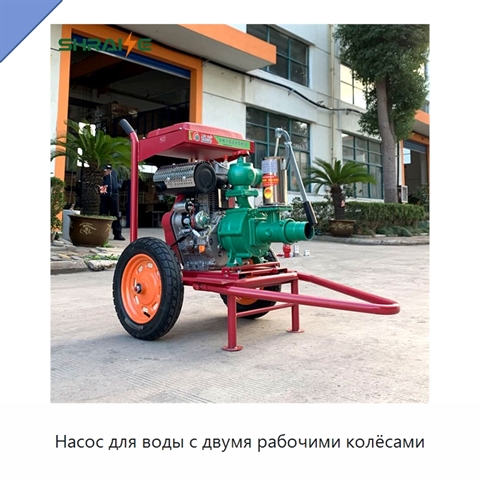 Насос для воды с двумя рабочими колёсами