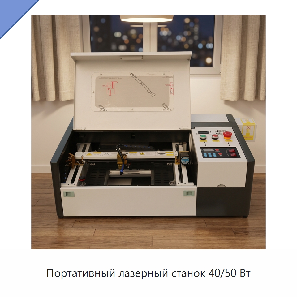 Портативный лазерный станок 40/50 Вт — Лазерные гравировальные станки