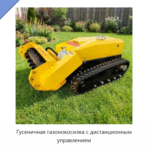 Гусеничная газонокосилка с дистанционным управлением
