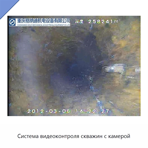 Система видеоконтроля скважин с камерой