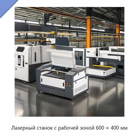 Лазерный станок с рабочей зоной 600 × 400 мм