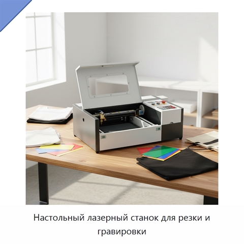 Настольный лазерный станок для резки и гравировки
