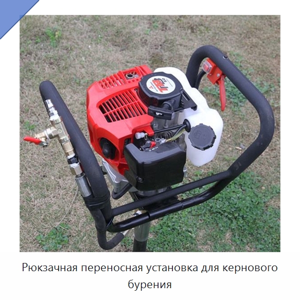 Рюкзачная переносная установка для кернового бурения — Сверлильные станки