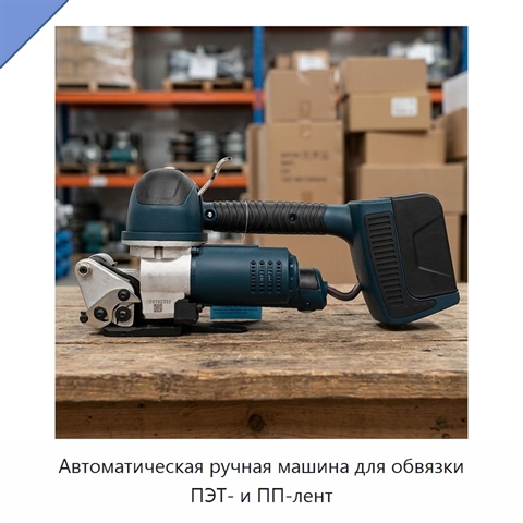 Автоматическая ручная машина для обвязки ПЭТ- и ПП-лент