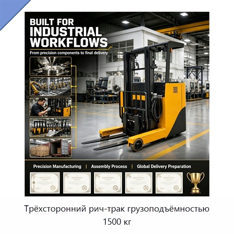 Трёхсторонний рич-трак грузоподъёмностью 1500 кг