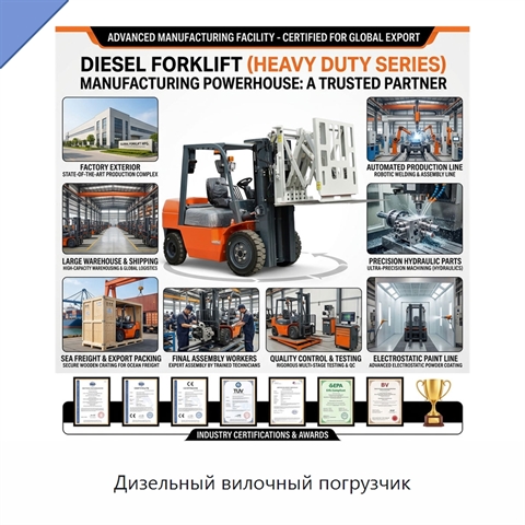 Дизельный вилочный погрузчик