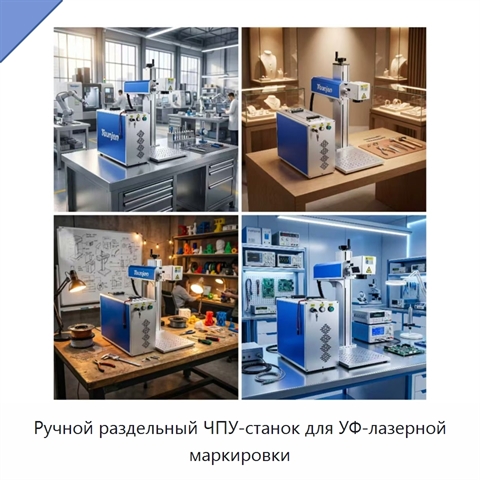 Ручной раздельный ЧПУ-станок для УФ-лазерной маркировки