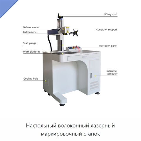 Настольный волоконный лазерный маркировочный станок