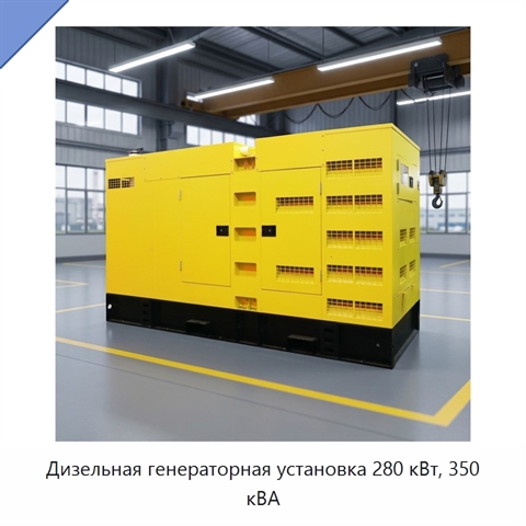 Дизельная генераторная установка 280 кВт, 350 кВА