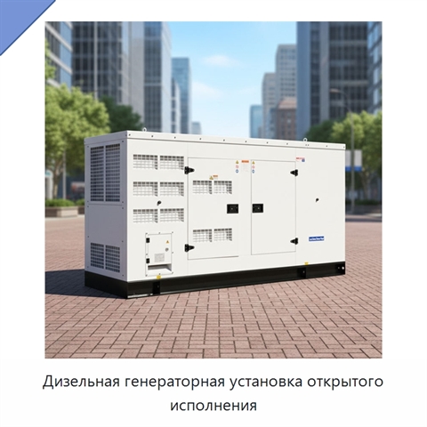 Дизельная генераторная установка открытого исполнения