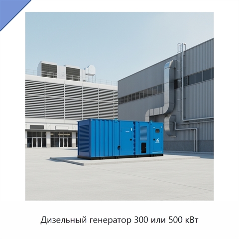 Дизельный генератор 300 или 500 кВт