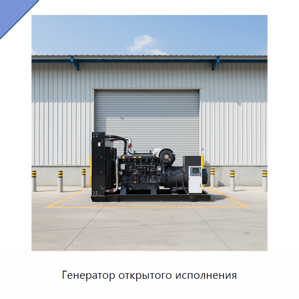 Генератор открытого исполнения — Дизельные генераторы