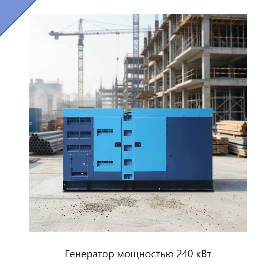Генератор мощностью 240 кВт — Дизельные генераторы