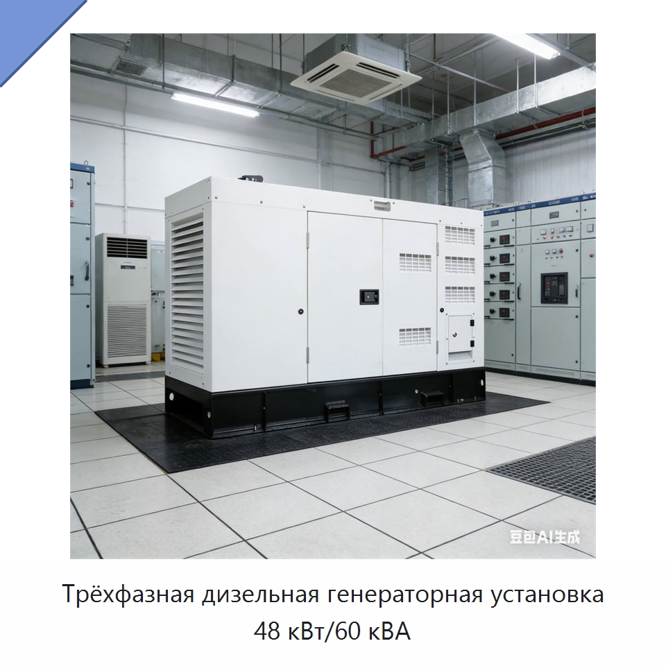 Трёхфазная дизельная генераторная установка 48 кВт/60 кВА — Дизельные генераторы