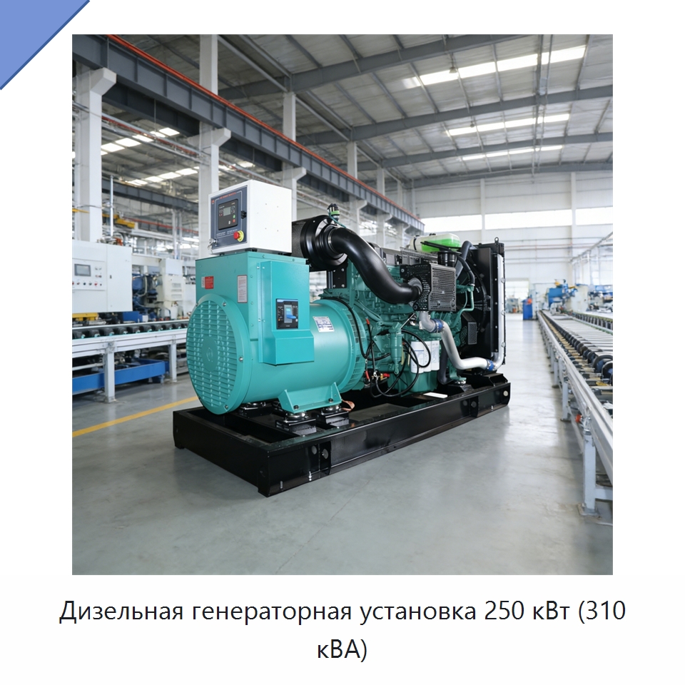 Дизельная генераторная установка 250 кВт (310 кВА) — Дизельные генераторы