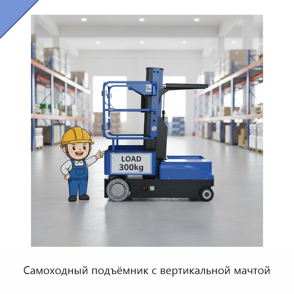 Самоходный подъёмник с вертикальной мачтой — Подъемные столы