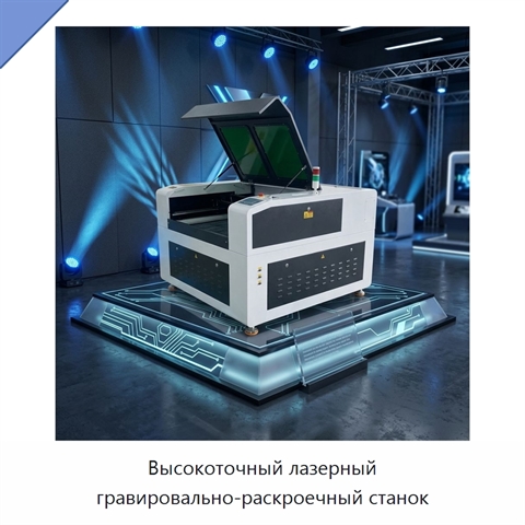 Высокоточный лазерный гравировально-раскроечный станок