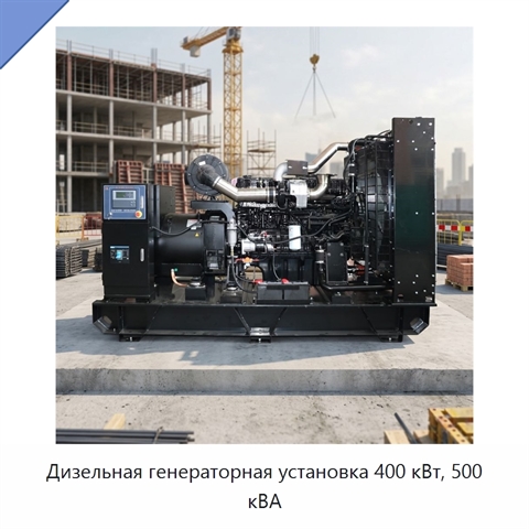 Дизельная генераторная установка 400 кВт, 500 кВА
